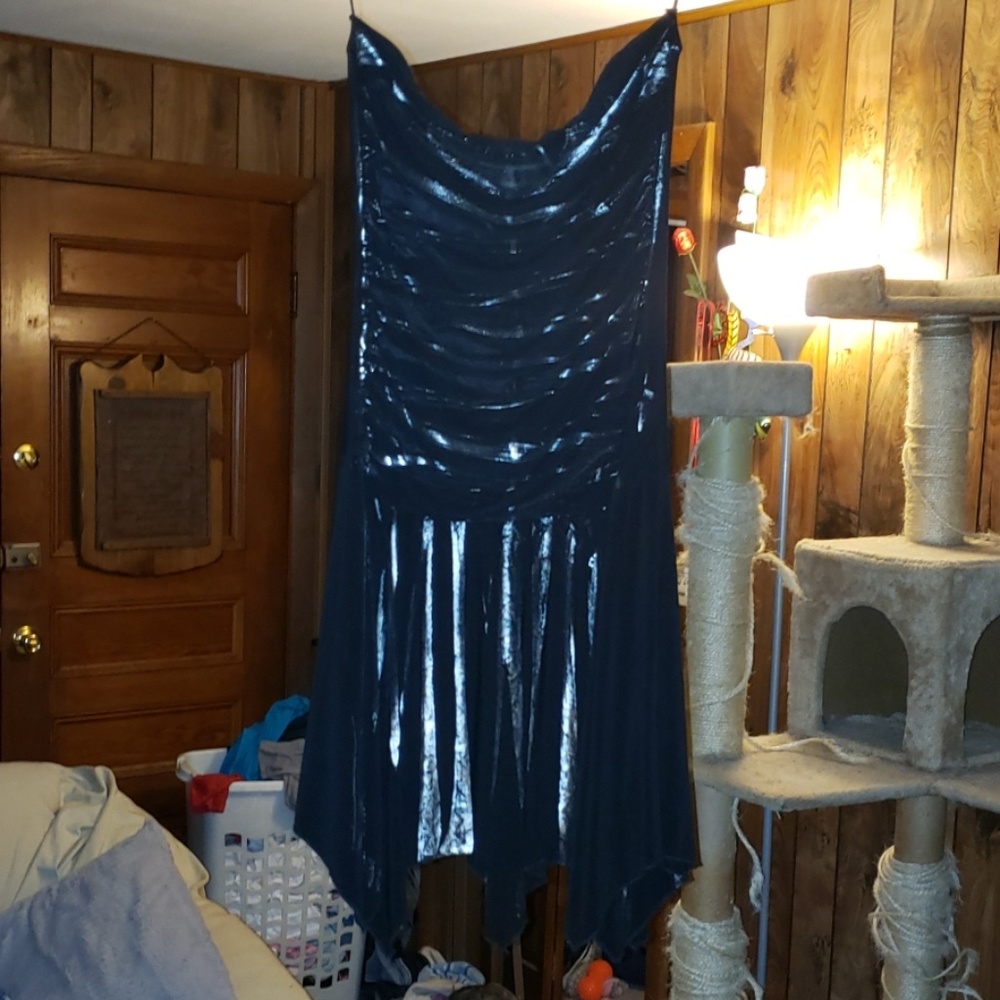 Black and silver dress
